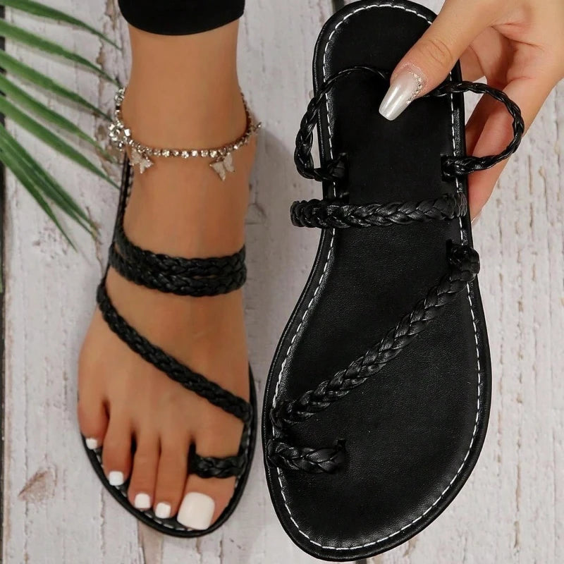 Sandalias Planas Mujer — Suela Blanda Antideslizante para Verano
