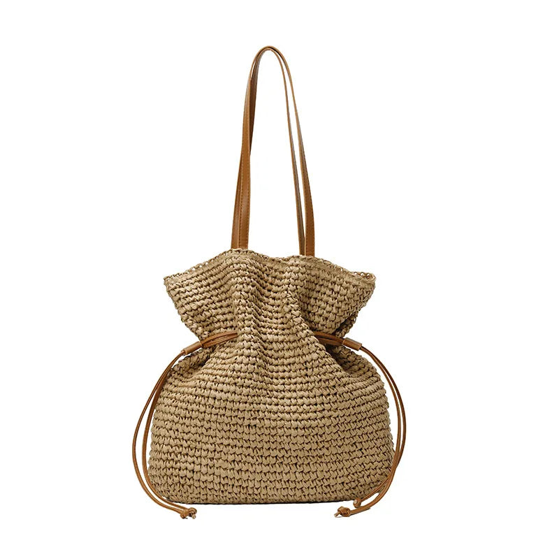 Bolso de Rafia Estilo Francés — Bandolera de Verano