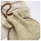 Bolso de Rafia Estilo Francés — Bandolera de Verano