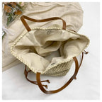 Bolso de Rafia Estilo Francés — Bandolera de Verano