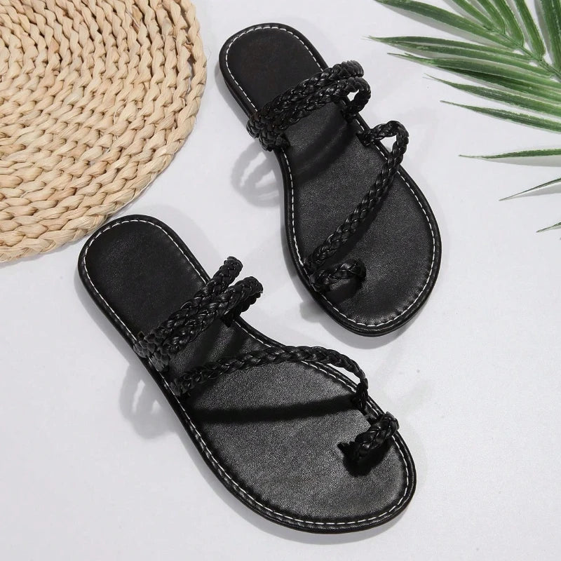 Sandalias Planas Mujer — Suela Blanda Antideslizante para Verano