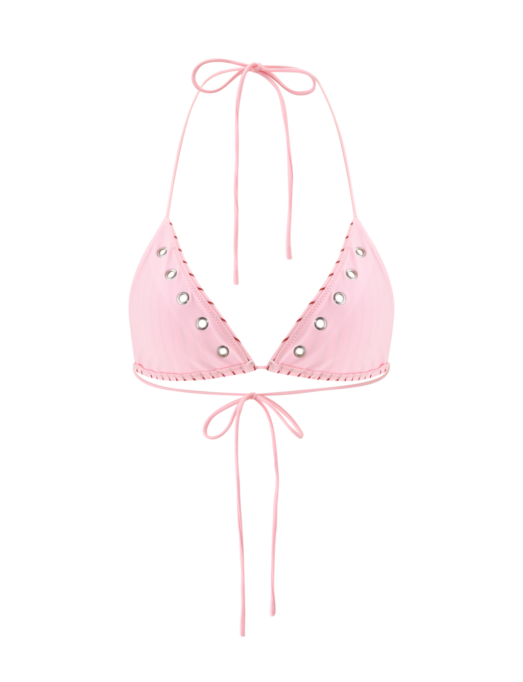 MARREN BIKINI TOP - PINK STRIPE