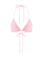 MARREN BIKINI TOP - PINK STRIPE