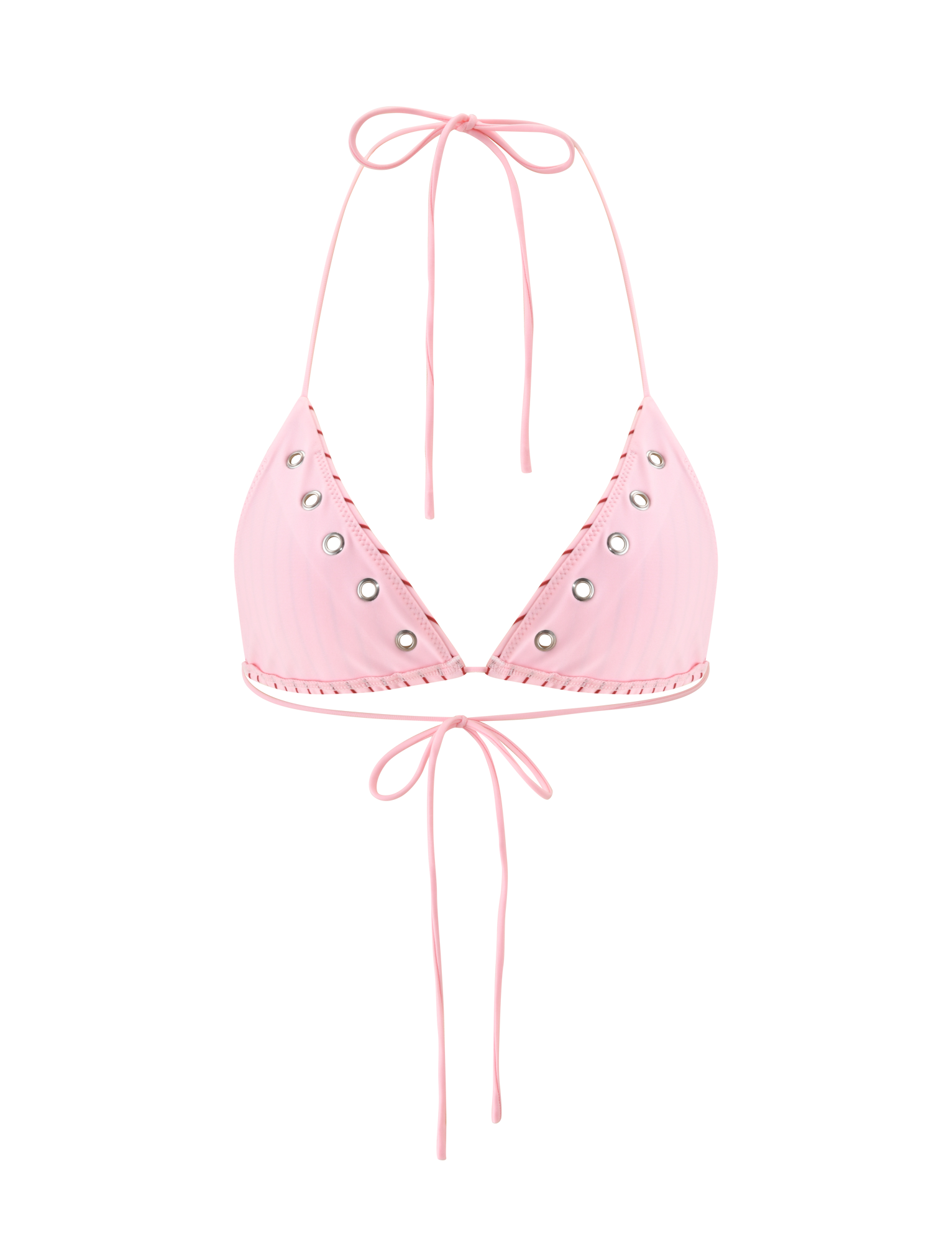MARREN BIKINI TOP - PINK STRIPE