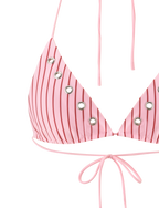 MARREN BIKINI TOP - PINK STRIPE