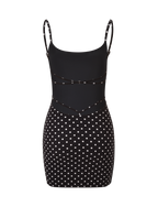 MINERVA MINI DRESS 2.0 - BLACK POLKA DOT