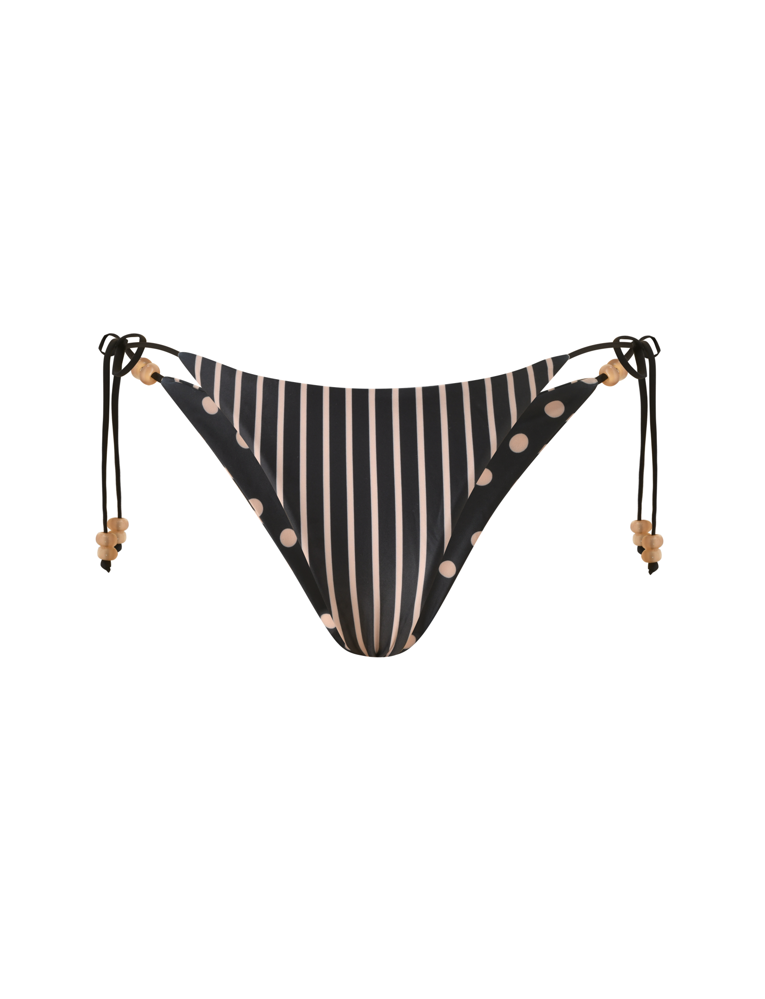FINLEA REVERSIBLE BIKINI BOTTOM - BLACK AND TAN