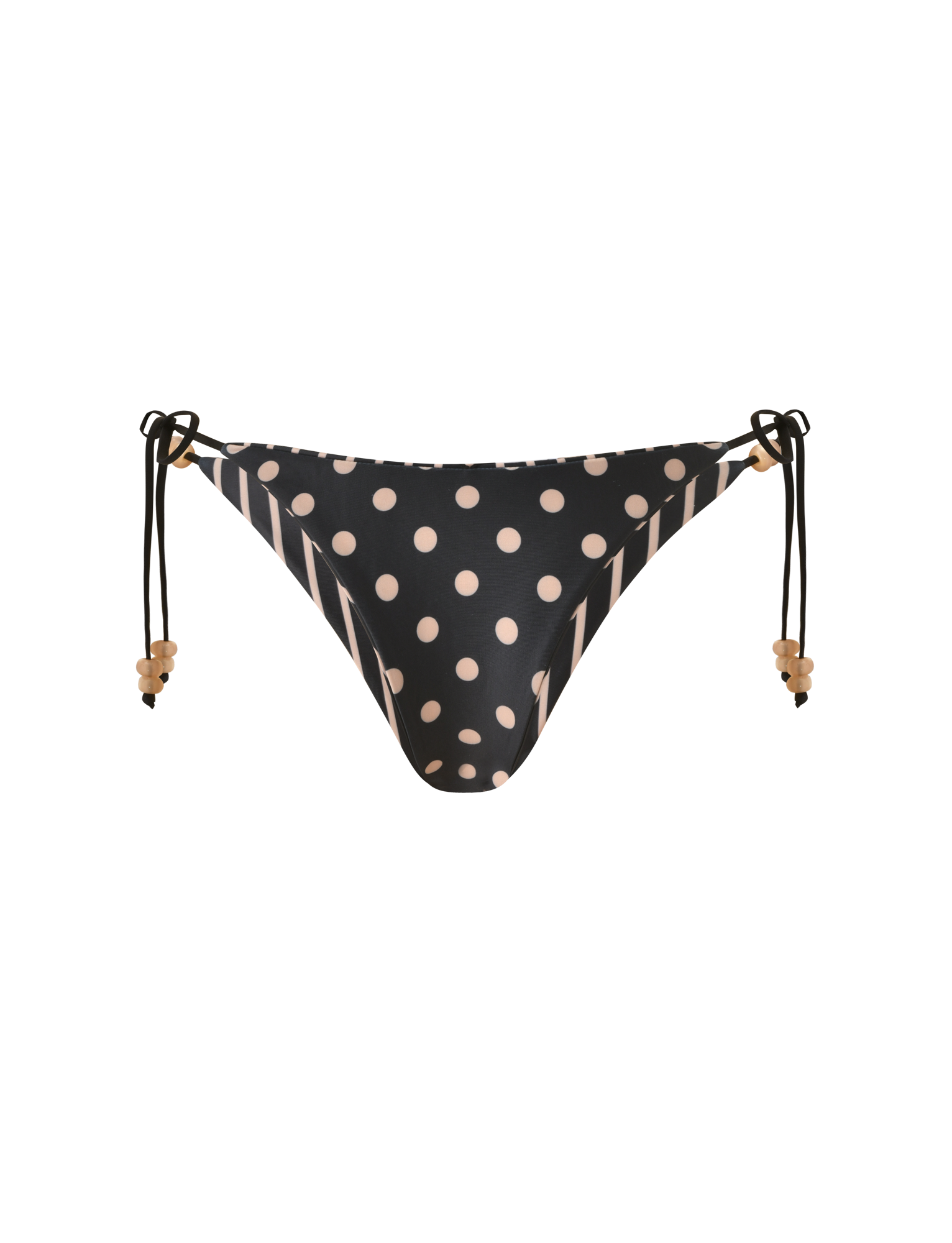 FINLEA REVERSIBLE BIKINI BOTTOM - BLACK AND TAN