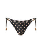 FINLEA REVERSIBLE BIKINI BOTTOM - BLACK AND TAN
