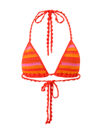 CORA BIKINI TOP 2.0 - SUNSET TROPICAL STRIPE
